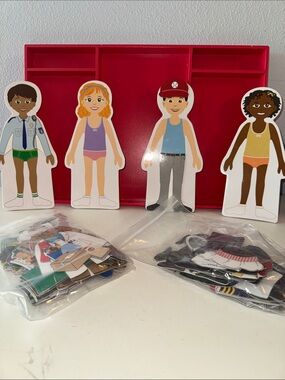 Excellerations (Career) Magnetic Dressing Dolls  Set Educational Creative Play
